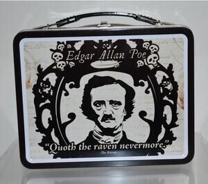 Aquarius Edgar Allan Poe Metal Lunch Box Tin Tote Gothic Horror The Raven Decor